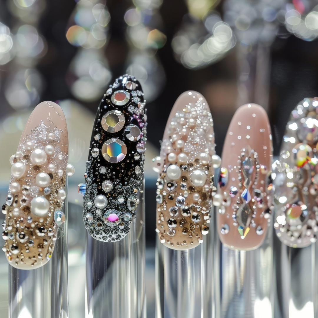 Nail Art: Rhinestones, Crystals, Studs & Adornments With Free: Dual-Ended Rhinestone Picker Wax Pen