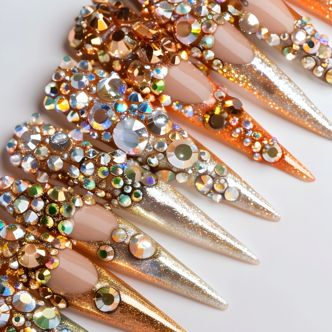 Nail Art: Rhinestones, Crystals, Studs & Adornments With Free: Dual-Ended Rhinestone Picker Wax Pen