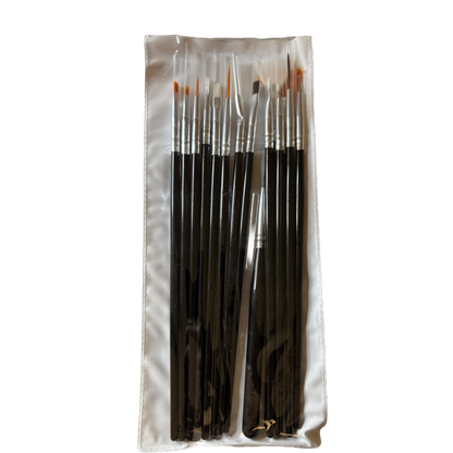 15 pc Nail Art Brush Starter Set