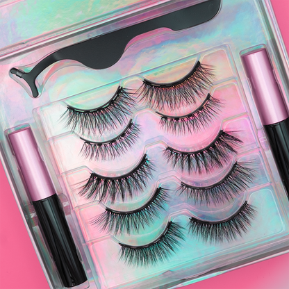 Vegan Magnetic Lashes:  Day to Night 5pc Collection